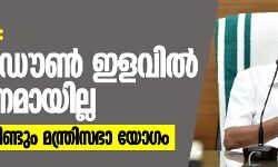 ലോക്ക് ഡൗൺ ഇളവിൽ തീരുമാനമായില്ല; ബുധനാഴ്ച വീണ്ടും മന്ത്രിസഭാ യോഗം