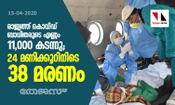 രാജ്യത്ത് കൊവിഡ് ബാധിതരുടെ എണ്ണം 11,000 കടന്നു; 24 മണിക്കൂറിനിടെ 38 മരണം