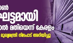 ലോക്ക്ഡൗണ്‍ ഘട്ടംഘട്ടമായി പിന്‍വലിച്ചാല്‍ മതിയെന്ന് കേരളം; അമിത് ഷായെ മുഖ്യമന്ത്രി നിലപാട് അറിയിച്ചു