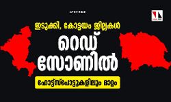 ഇടുക്കി, കോട്ടയം ജില്ലകൾ റെഡ് സോണിൽ; ഹോട്ട്സ്പോട്ടുകളിലും മാറ്റം