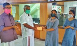 മാസ്‌ക്ക് ഒന്നിന് കൂലി ഒരു രൂപ; വിദ്യാര്‍ഥിനി തുന്നി സമ്പാദിച്ച തുക ദുരിതാശ്വാസ നിധിയിലേക്ക്