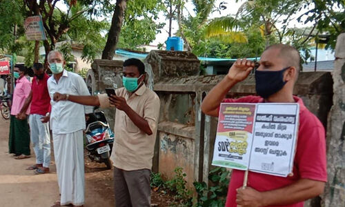 കേന്ദ്ര ഭരണകൂടത്തിനു താക്കീതായി എസ്.ഡി.പി.ഐ സമരകാഹളം സംഘടിപ്പിച്ചു