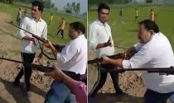 സമാജ് വാദി പാര്‍ട്ടി നേതാവിനെയും മകനെയും വെടിവച്ചു കൊന്നു