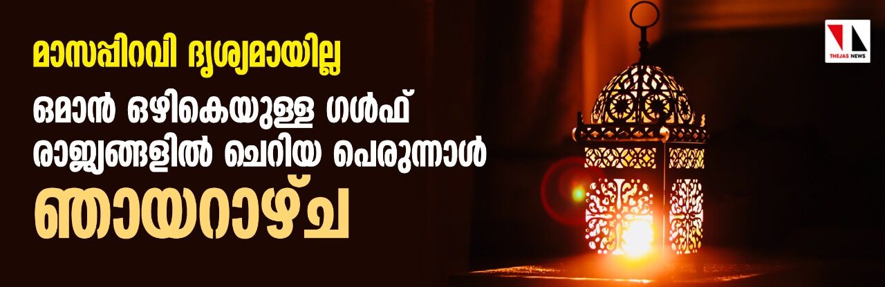 മാസപ്പിറവി ദൃശ്യമായില്ല; ഒമാന്‍ ഒഴികെയുള്ള ഗള്‍ഫ് രാജ്യങ്ങളില്‍ ചെറിയ പെരുന്നാള്‍ ഞായറാഴ്ച