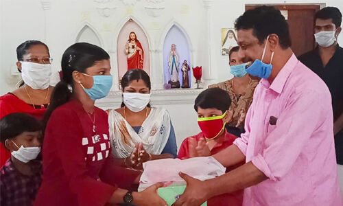 പിറന്നാള്‍ ആഘോഷം ഉപേക്ഷിച്ച സ്റ്റിന്‍ഷയ്ക്ക് സമ്മാനവുമായി എംഎല്‍എ