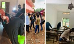 എസ്എസ്എല്‍സി, ഹയര്‍ സെക്കന്‍ഡറി പരീക്ഷ; ക്ലാസ് മുറികള്‍ അണുവിമുക്തമാക്കി കാംപസ് ഫ്രണ്ട്