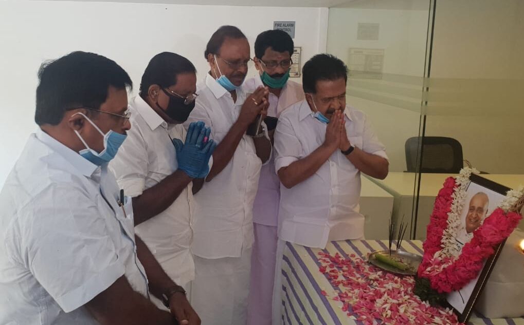 വീരേന്ദ്രകുമാറിന്റെ നിര്യാണത്തിൽ രമേശ്‌ ചെന്നിത്തല അനുശോചിച്ചു