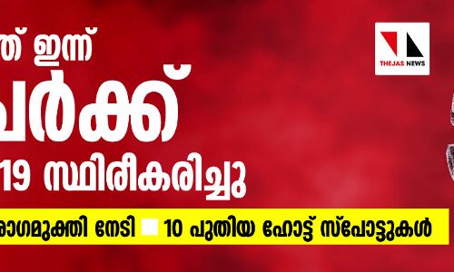 സംസ്ഥാനത്ത് 61 പേര്‍ക്ക് കൂടി കൊവിഡ്;  ഇന്ന് 10 പുതിയ ഹോട്ട് സ്‌പോട്ടുകള്‍