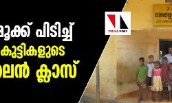 തലചുറ്റി മൂക്ക് പിടിച്ച് ആദിവാസി കുട്ടികളുടെ ഓണ്‍ലൈന്‍ ക്ലാസ്