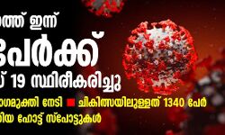 സംസ്ഥാനത്ത് 54 പേര്‍ക്ക് കൂടി കൊവിഡ്‌; പുതുതായി ആറ് ഹോട്ട്സ്പോട്ടുകള്‍