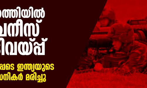 അതിര്‍ത്തിയില്‍ ചൈനീസ് വെടിവയ്പ്; കേണല്‍ ഉള്‍പ്പെടെ ഇന്ത്യയുടെ മൂന്നു സൈനികര്‍ മരിച്ചു