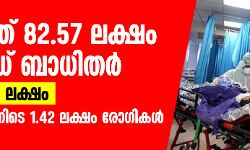 เดฒเตเดเดคเตเดคเต 82.57 เดฒเดเตเดทเด เดเตเดตเดฟเดกเต เดฌเดพเดงเดฟเดคเดฐเตโ; เดฎเดฐเดฃเด 4.45 เดฒเดเตเดทเด, 24 เดฎเดฃเดฟเดเตเดเตเดฑเดฟเดจเดฟเดเต 1.42 เดฒเดเตเดทเด เดฐเตเดเดฟเดเดณเตโ เดฒเตเดเดคเตเดคเต 82.57 เดฒเดเตเดทเด เดเตเดตเดฟเดกเต เดฌเดพเดงเดฟเดคเดฐเตโ; เดฎเดฐเดฃเด 4.45 เดฒเดเตเดทเด, 24 เดฎเดฃเดฟเดเตเดเตเดฑเดฟเดจเดฟเดเต 1.42 เดฒเดเตเดทเด เดฐเตเดเดฟเดเดณเตโ