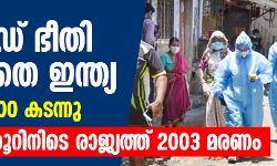കൊവിഡ് ഭീതി ഒഴിയാതെ ഇന്ത്യ; മരണം പതിനൊന്നായിരം കടന്നു, 24 മണിക്കൂറിനിടെ രാജ്യത്ത് 2003 മരണം