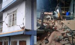 മിസോറാമില്‍ ഭൂചലനം: കെട്ടിടങ്ങള്‍ തകര്‍ന്നു