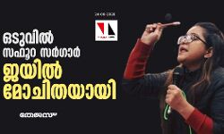 74 ദിവസത്തെ ജയില് വാസത്തിന് അന്ത്യം; സഫൂറ സര്ഗാര് ജയില് മോചിതയായി 74 ദിവസത്തെ ജയില് വാസത്തിന് അന്ത്യം; സഫൂറ സര്ഗാര് ജയില് മോചിതയായി