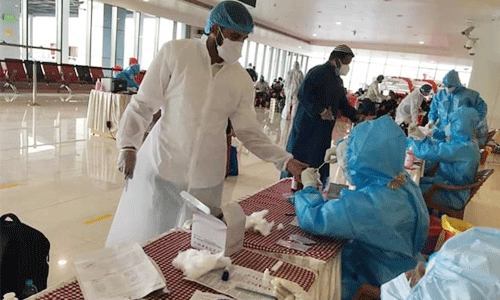 കണ്ണൂര്‍ വിമാനത്താവളത്തില്‍ വിദേശ യാത്രക്കാര്‍ക്കുള്ള ടെസ്റ്റിംഗ് തുടങ്ങി