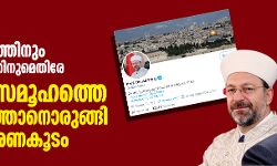 ഇസ്രായേല് അധിനിവേശത്തിനും വെട്ടിപ്പിടുത്തത്തിനുമെതിരേ മുസ്ലിം സമൂഹത്തെ അണിനിരത്താനൊരുങ്ങി തുര്ക്കി ഭരണകൂടം ഇസ്രായേല് അധിനിവേശത്തിനും വെട്ടിപ്പിടുത്തത്തിനുമെതിരേ മുസ്ലിം സമൂഹത്തെ അണിനിരത്താനൊരുങ്ങി തുര്ക്കി ഭരണകൂടം