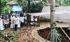 കീഴുപറമ്പ് പഞ്ചായത്തിലെ പൊതുകിണര്‍ ഭൂമിയിലേക്ക് താഴ്ന്നു