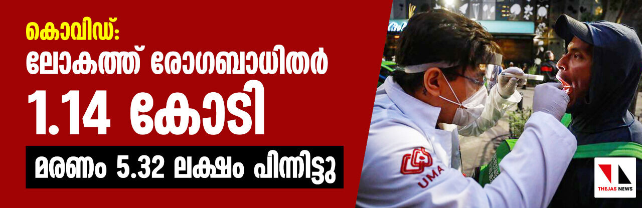 കൊവിഡ്: ലോകത്ത് രോഗബാധിതര്‍ 1.14 കോടി; മരണം 5.32 ലക്ഷം പിന്നിട്ടു