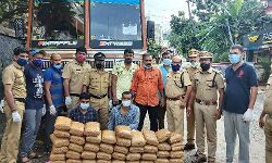 ഒരുകോടിയുടെ ഹാഷിഷ് ഓയിലും നൂറ് കിലോ കഞ്ചാവും പിടികൂടി