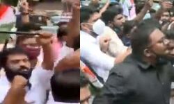 സ്വര്‍ണക്കടത്ത്: സ്പീക്കറുടെ വീട്ടിലേക്ക് യൂത്ത് കോണ്‍ഗ്രസ് നടത്തിയ മാര്‍ച്ചില്‍ സംഘര്‍ഷം; പോലിസുമായി ഉന്തും തള്ളും, നിരവധിപേര്‍ക്ക് പരിക്ക്