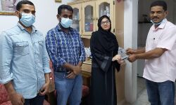 സിബിഎസ്ഇ പരീക്ഷയില്‍ ഉന്നത വിജയം നേടിയ ഇഷ ബാറകിനെ സോഷ്യല്‍ ഫോറം ആദരിച്ചു