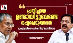 പ്രതിച്ഛായ ഉണ്ടായിട്ടുവേണ്ടേ നഷ്ടപ്പെടുത്താന്‍;   മുഖ്യമന്ത്രിയെ പരിഹസിച്ച് ചെന്നിത്തല