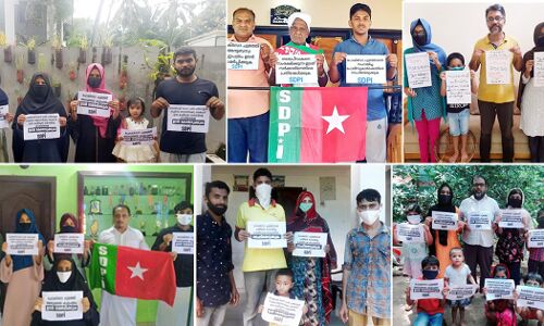 പാലത്തായി: സർക്കാരിനെതിരേ എസ്ഡിപിഐ സമരഭവനം ; വേറിട്ട പ്രതിഷേധമായി മാറുന്നു