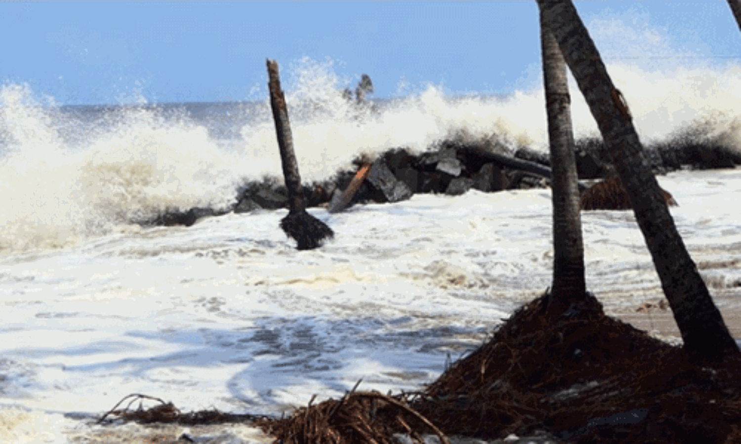 കലിയടങ്ങാതെ കടല്: കടല്ക്ഷോഭ ഭീഷണിയില് കൊടുങ്ങല്ലൂരിന്റെ തീരദേശം കലിയടങ്ങാതെ കടല്: കടല്ക്ഷോഭ ഭീഷണിയില് കൊടുങ്ങല്ലൂരിന്റെ തീരദേശം