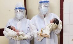 കൊവിഡ് ബാധിച്ച ഗര്‍ഭിണി ഇരട്ടക്കുട്ടികള്‍ക്ക് ജന്മം നല്‍കി