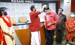 മാധ്യമ പ്രവർത്തകർക്ക് ജില്ലാ പഞ്ചായത്തിന്റെ മുഖാവരണം