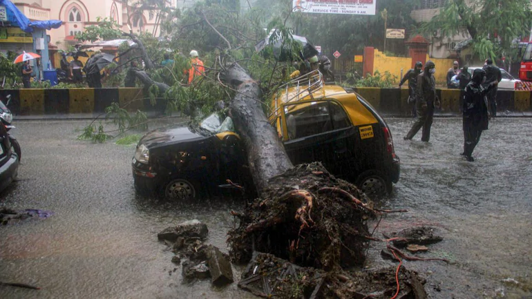 മരങ്ങള് കടപുഴകി, വീടുകള് തകര്ന്നു, പലയിടങ്ങളിലും വെള്ളപ്പൊക്കം; കൊവിഡിനിടെയുണ്ടായ പേമാരിയിലും കാറ്റിലും ജനജീവിതം സ്തംഭിച്ച് മുംബൈ മരങ്ങള് കടപുഴകി, വീടുകള് തകര്ന്നു, പലയിടങ്ങളിലും വെള്ളപ്പൊക്കം; കൊവിഡിനിടെയുണ്ടായ പേമാരിയിലും കാറ്റിലും ജനജീവിതം സ്തംഭിച്ച് മുംബൈ