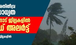 സംസ്ഥാനത്ത് അതിതീവ്ര മഴയ്ക്ക് സാധ്യത: ഇടുക്കി, വയനാട് ജില്ലകളിൽ റെഡ് അലർട്ട്