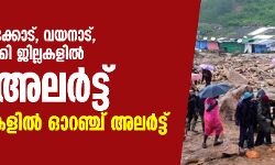 കണ്ണൂർ, കോഴിക്കോട്, വയനാട്, മലപ്പുറം, ഇടുക്കി ജില്ലകളിൽ റെഡ് അലർട്ട്