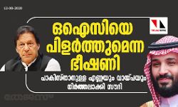 ഒഐസിയെ പിളര്‍ത്തുമെന്ന ഭീഷണി; പാകിസ്താനുള്ള എണ്ണയും വായ്പയും നിര്‍ത്തലാക്കി സൗദി