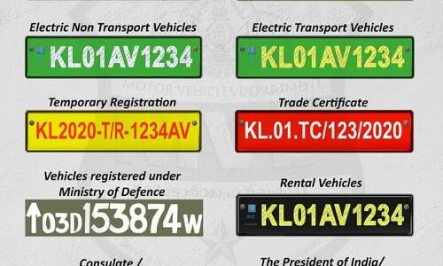 നമ്പര്‍പ്ലേറ്റിലെ നിറങ്ങളുടെ കളി എന്താണ്?