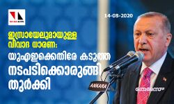 ഇസ്രായേലുമായുള്ള വിവാദ ധാരണ; യുഎഇക്കെതിരേ കടുത്ത നടപടിക്കൊരുങ്ങി തുര്‍ക്കി