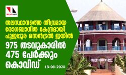 തലസ്ഥാനത്തെ തീവ്രമായ രോഗബാധിത കേന്ദ്രമായി പൂജപ്പുര സെന്‍ട്രല്‍ ജയില്‍; 975 തടവുകാരിൽ 475 പേർക്കും കൊവിഡ്