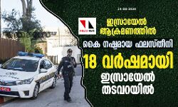 ഇസ്രായേല്‍ ആക്രമണത്തില്‍ കൈ നഷ്ടമായ ഫലസ്തീനി 18 വര്‍ഷമായി ഇസ്രായേല്‍ തടവറയില്‍