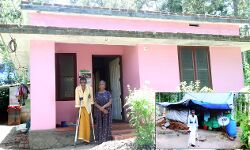 പൂക്കളമൊരുക്കാന്‍ പുത്തന്‍ വീടൊരുങ്ങി; മാധവനിത് നിറവിന്റെ പൊന്നോണം