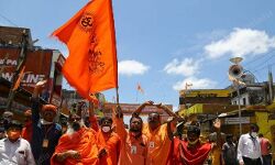 മധ്യപ്രദേശ് ഉപതിരഞ്ഞെടുപ്പ്: വര്‍ഗീയ കാര്‍ഡിറക്കി ബിജെപി; മണ്ഡലങ്ങളിലുടനീളം രാമക്ഷേത്രത്തിനുള്ള ഇഷ്ടികകളുമായി രഥയാത്ര