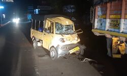 കോട്ടക്കലില്‍ പിക്കപ്പ് വാന്‍ ചരക്കു ലോറിക്ക് പിറകിലിടിച്ചു; തൃത്താല സ്വദേശി മരിച്ചു