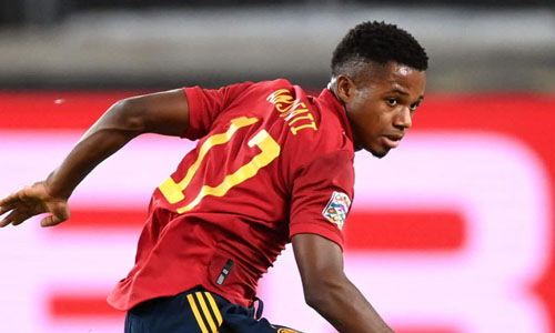 ഫാത്തിക്ക് റെക്കോഡ്; നേഷന്സ് ലീഗില് സ്പെയിനിന് തകര്പ്പന് ജയം ഫാത്തിക്ക് റെക്കോഡ്; നേഷന്സ് ലീഗില് സ്പെയിനിന് തകര്പ്പന് ജയം