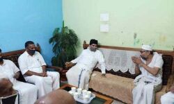 സയ്യിദ് മുഹമ്മദ് സ്വലാഹുദ്ദീന്റെ വീട് പാണക്കാട് സയ്യിദ് ബഷീറലി ശിഹാബ് തങ്ങള്‍ സന്ദര്‍ശിച്ചു