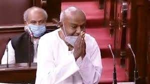 എച്ച്ഡി ദേവഗൗഡ രാജ്യസഭാംഗമായി സത്യപ്രതിജ്ഞ ചെയ്തു