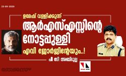 ഉമേഷ് വള്ളിക്കുന്ന് ആര്‍എസ്എസ്സിന്റെ നോട്ടപ്പുള്ളി; എ വി ജോര്‍ജിന്റേയും..!