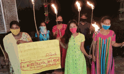 യുപിയിലെ ബലാല്‍സംഗക്കൊല: വിമന്‍ ജസ്റ്റിസ് മൂവ്‌മെന്റ് പ്രതിഷേധപ്പെണ്‍ജ്വാല സംഘടിപ്പിച്ചു