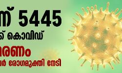 ഇന്ന് 5445 പേര്‍ക്ക് കൊവിഡ്;  24 മരണം