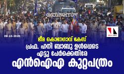 ഭീമ കൊറേഗാവ് കേസ്: പ്രഫ. ഹനി ബാബു ഉള്‍പ്പെടെ എട്ടു പേര്‍ക്കെതിരേ എന്‍ഐഎ കുറ്റപത്രം
