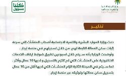 പത്തില് കൂടുതല് തൊഴിലാളികളുള്ള സ്ഥാപനങ്ങള് ഈജാറില് ഉടന് രജിസ്റ്റര് ചെയ്യണം പത്തില് കൂടുതല് തൊഴിലാളികളുള്ള സ്ഥാപനങ്ങള് ഈജാറില് ഉടന് രജിസ്റ്റര് ചെയ്യണം